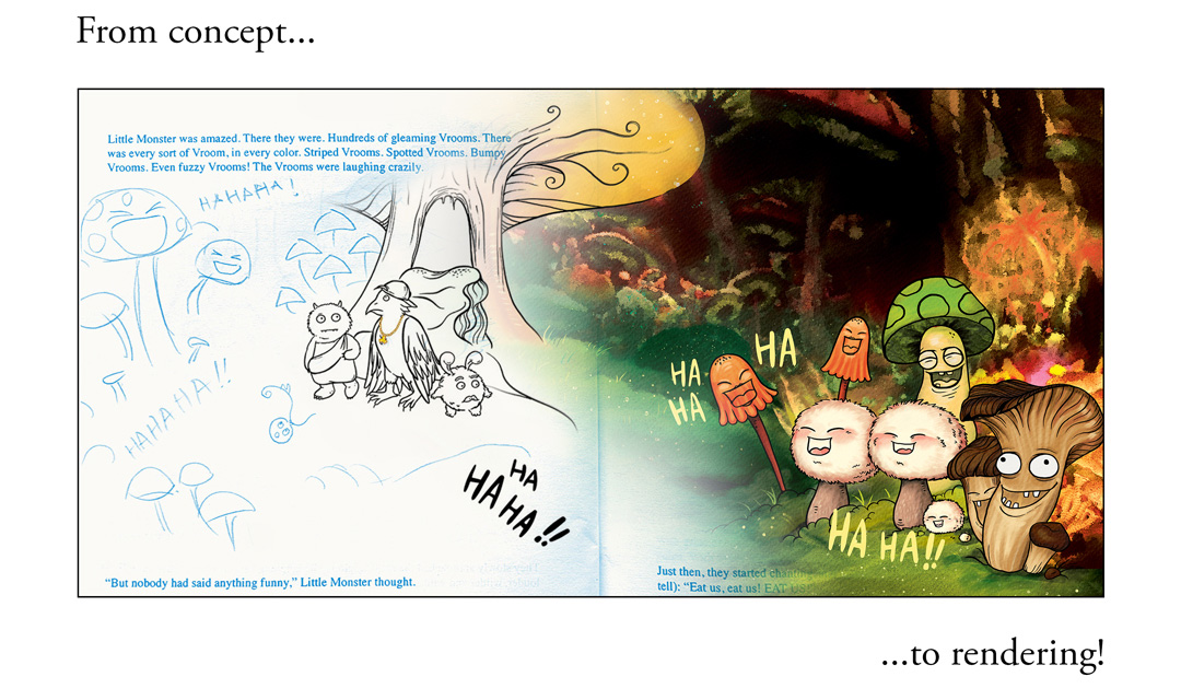 Hungry Little Monster - From concept to rendering